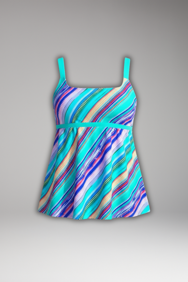 Hannah | Women’s Printed Tankini Set with Shorts
