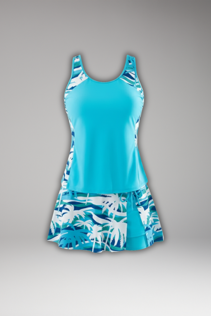 Grace | Women’s Racerback Tankini Set with Skirt
