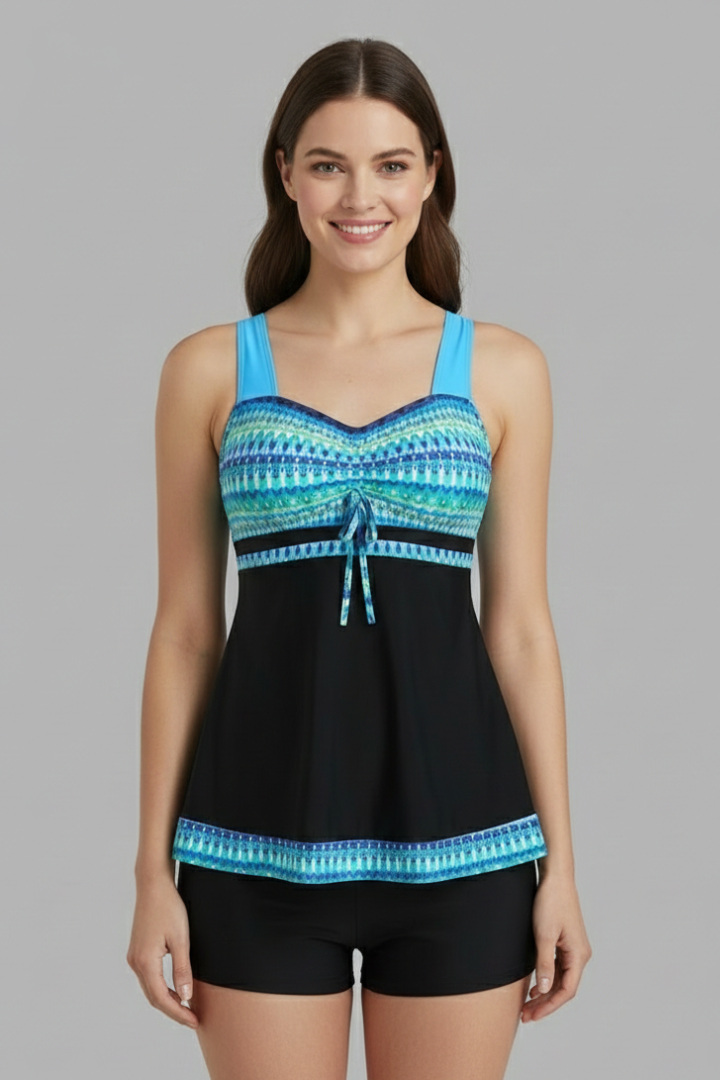 Jessica | Women’s Tie Front Tankini Swimsuit Set