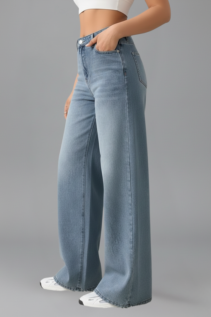 Ariel | Women’s High-Rise Wide-Leg Denim Jeans