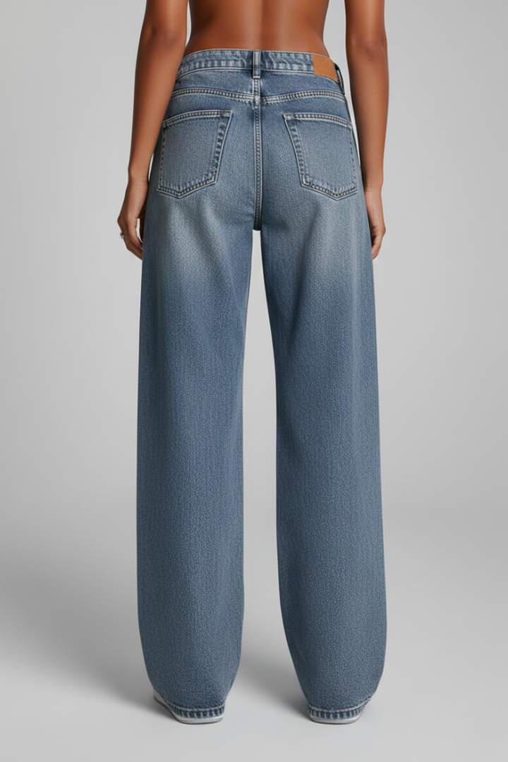 Hannah | Women’s Relaxed Wide-Leg Denim Jeans
