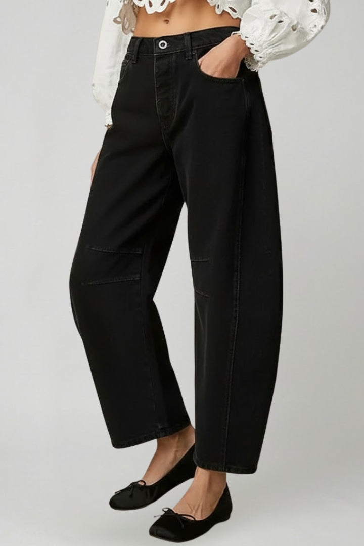 Julia | Women’s High-Waist Stretch Wide-Leg Denim Jeans