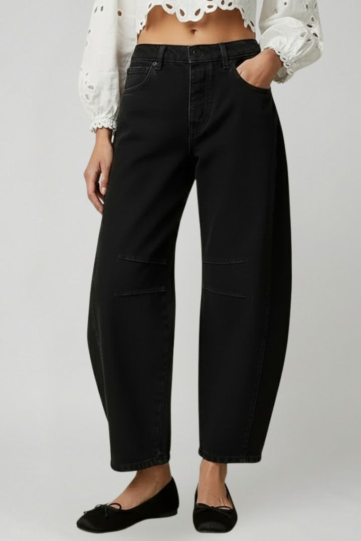 Julia | Women’s High-Waist Stretch Wide-Leg Denim Jeans