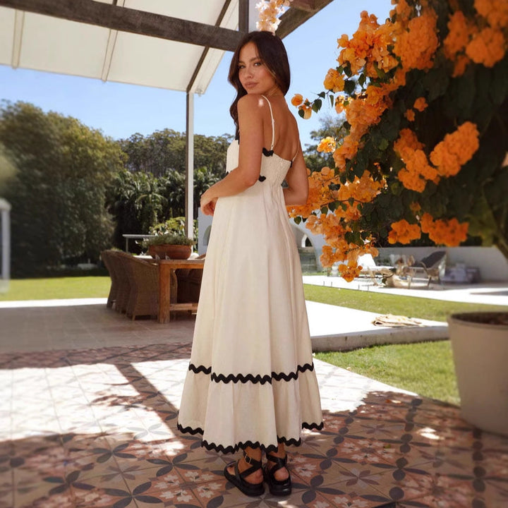 Margaret | Women’s A Line Maxi Dress Spaghetti Straps