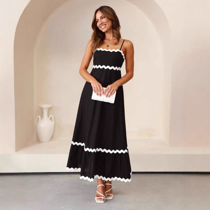 Margaret | Women’s A Line Maxi Dress Spaghetti Straps