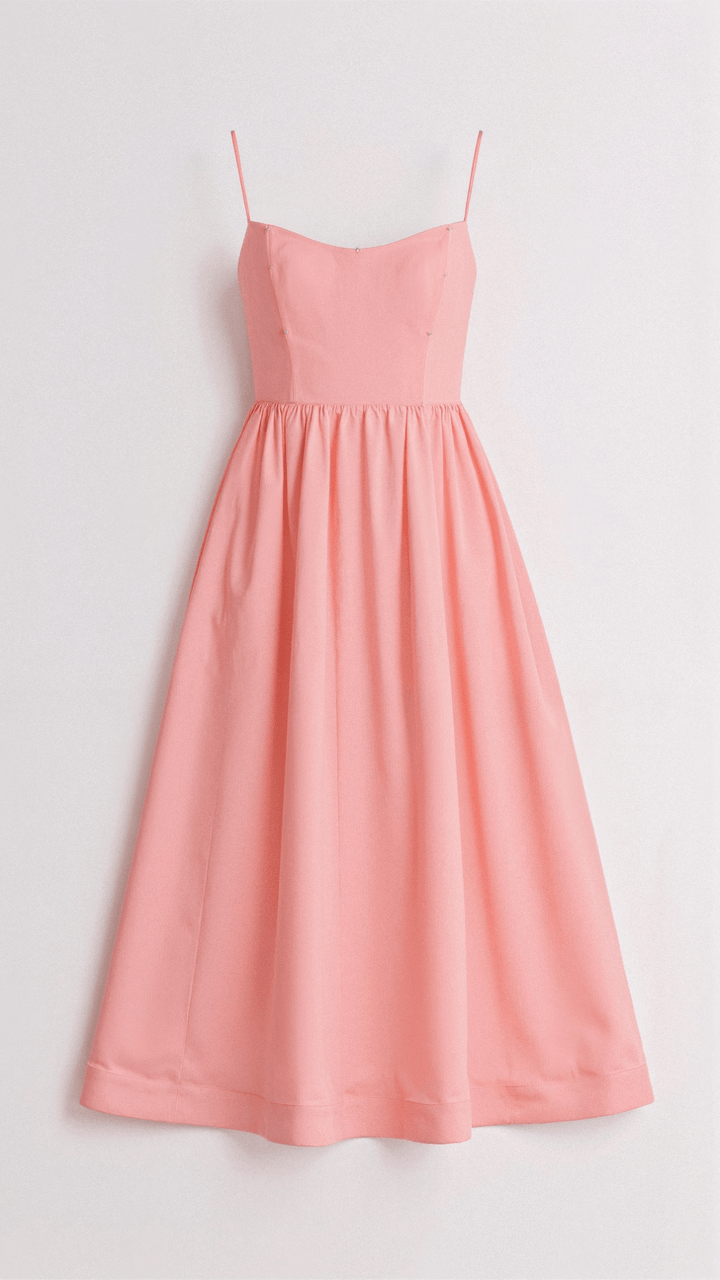 Mary | Women’s A Line Midi Dress Ascot Style