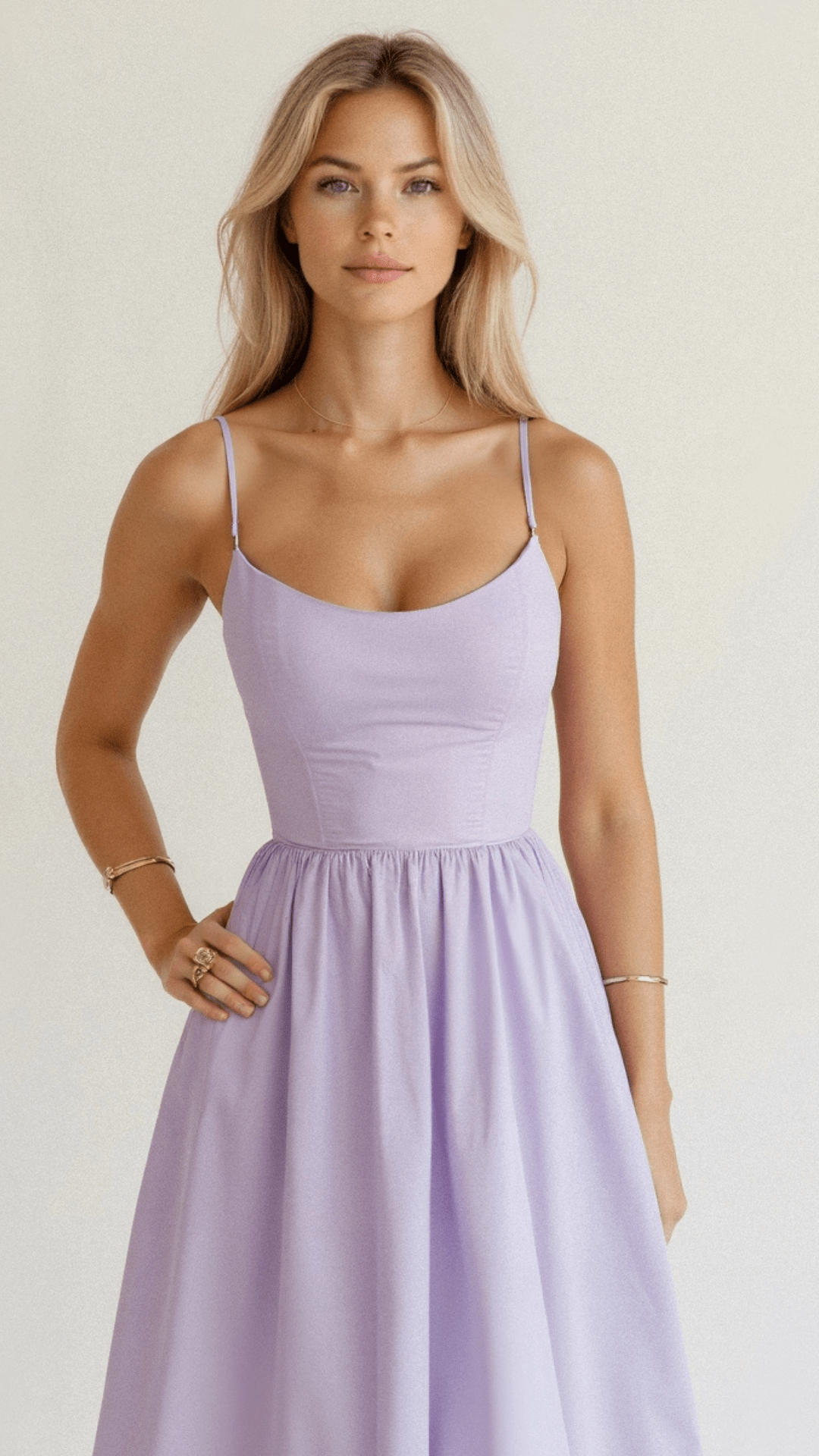 Mary | Women’s A Line Midi Dress Ascot Style