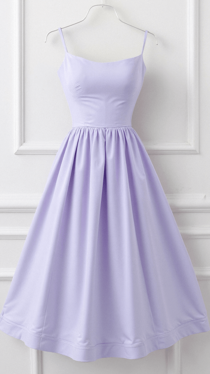 Mary | Women’s A Line Midi Dress Ascot Style