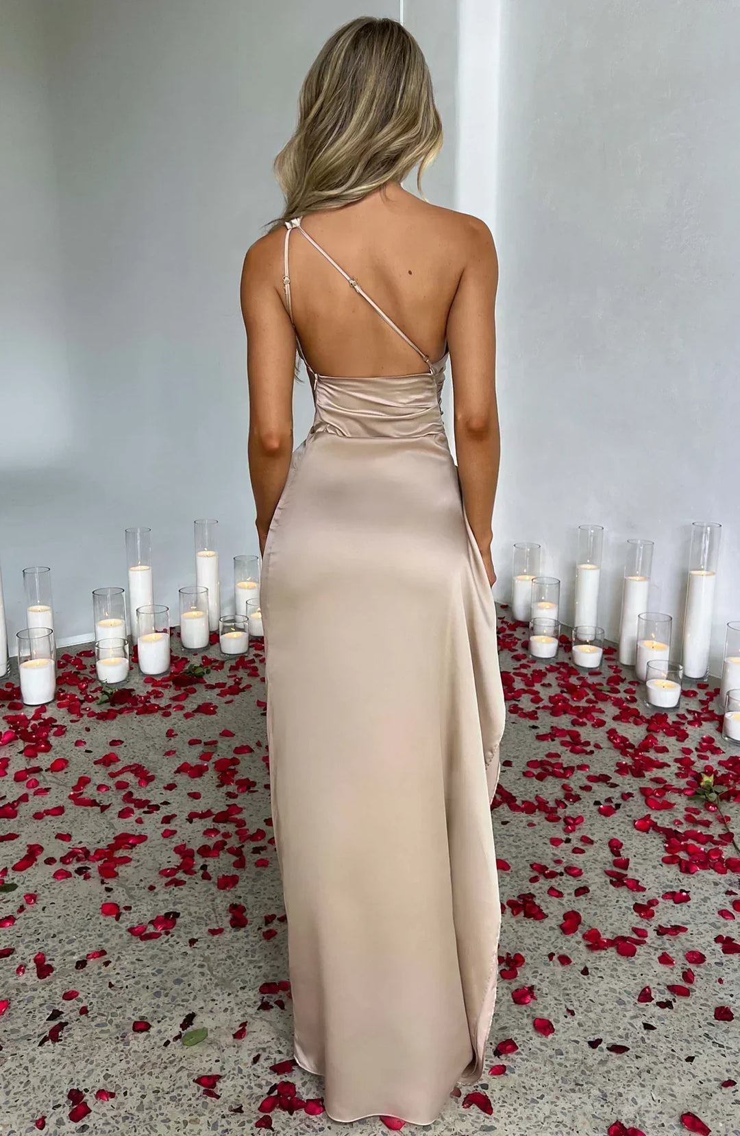 Lydia | Women’s Asymmetric Evening Maxi Dress