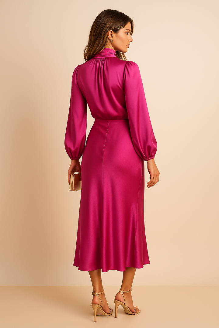 Jasmine | Women’s High Neck Midi Dress Style