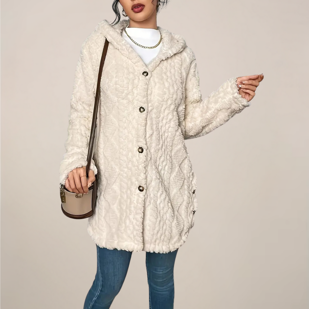 Margaret | Women Spring Textured Hooded Cardigan