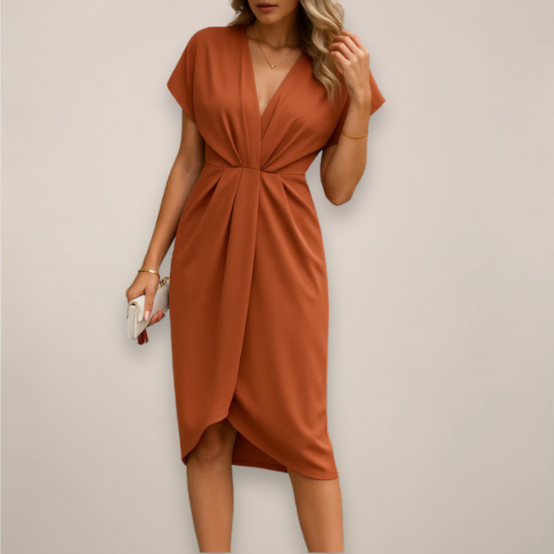 Emma | Women’s Midi Wrap Occasion Dress