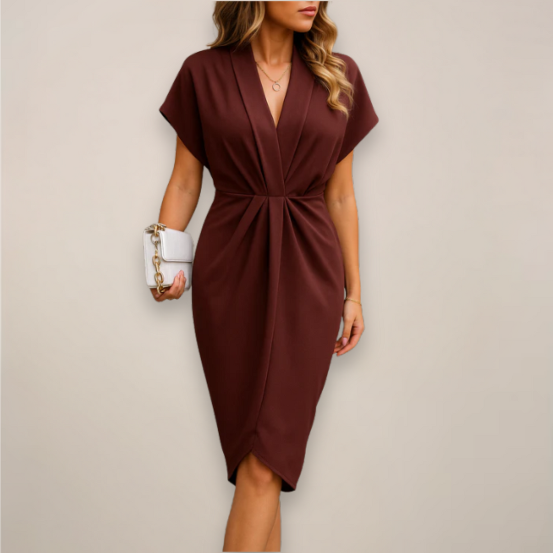 Emma | Women’s Midi Wrap Occasion Dress