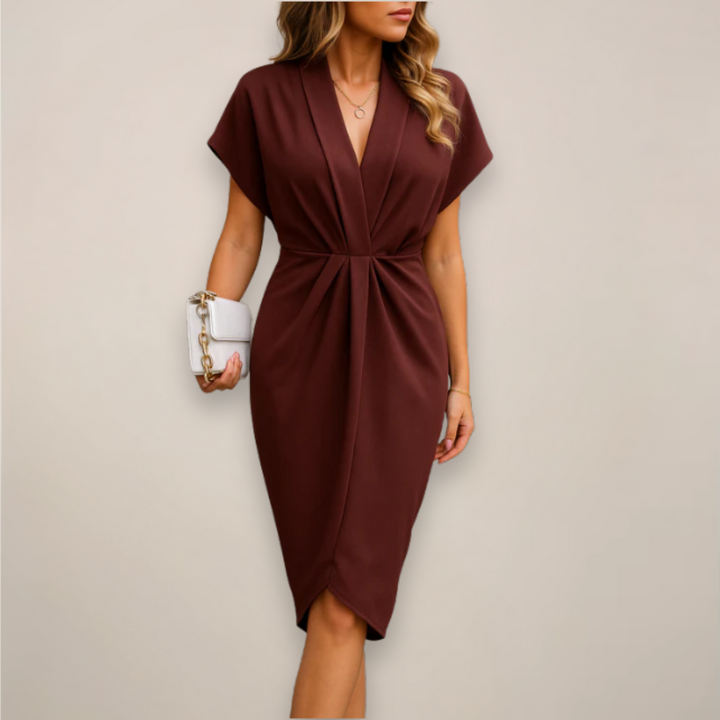 Emma | Women’s Midi Wrap Occasion Dress