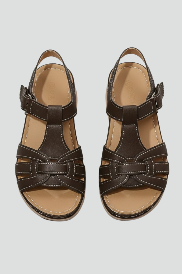 Grace | Women’s Retro Strap Sandals with Buckle Fastening
