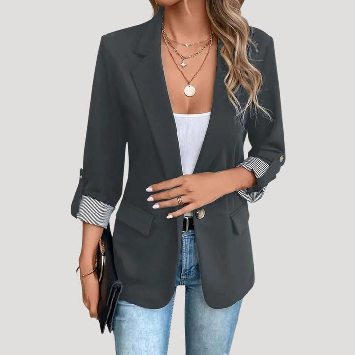 Ovrin | Women’s Tailored Single Breasted Roll Up Blazer