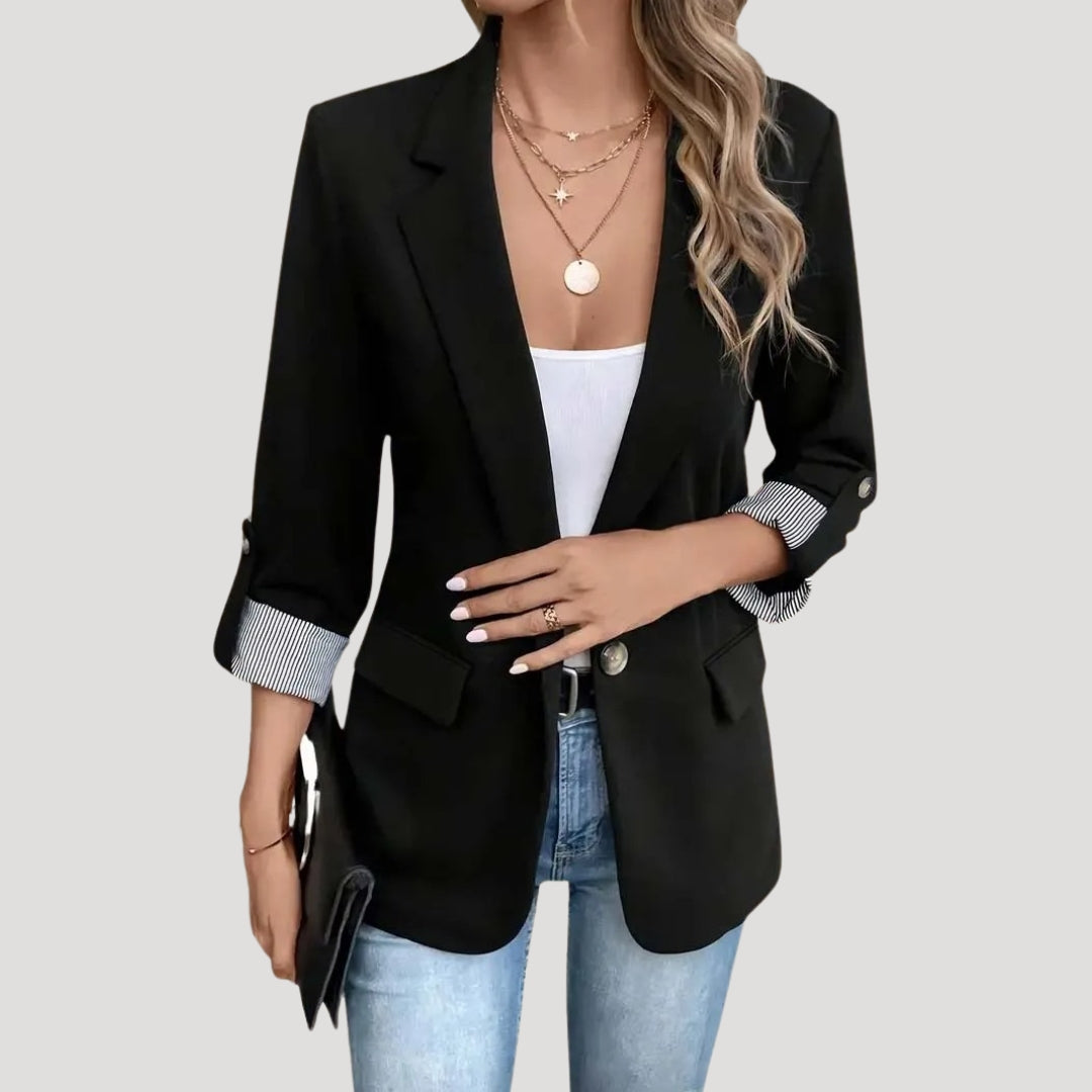 Ovrin | Women’s Tailored Single Breasted Roll Up Blazer