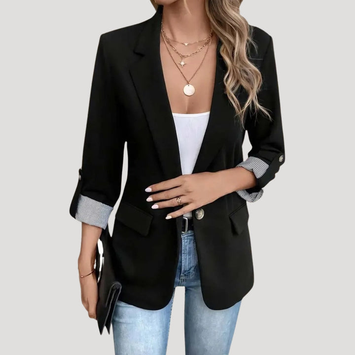 Ovrin | Women’s Tailored Single Breasted Roll Up Blazer