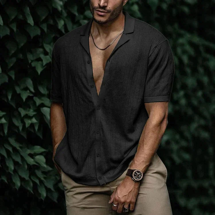 Brandon | Men Casual Short Sleeve Button Shirt