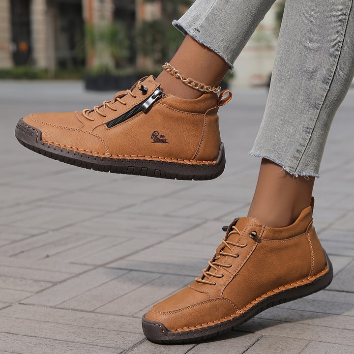 Clara | Women Spring Zip Up Walking Sneakers