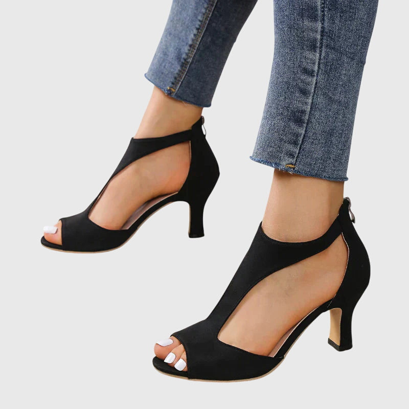 Anna | Women Spring Cutout Open Toe Heels
