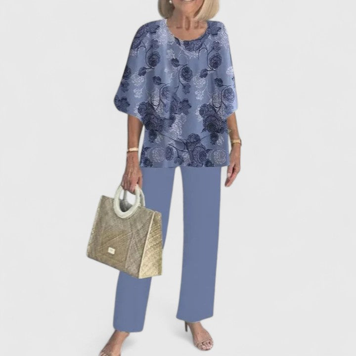 Anna | Women’s Printed Two Piece Pants Set