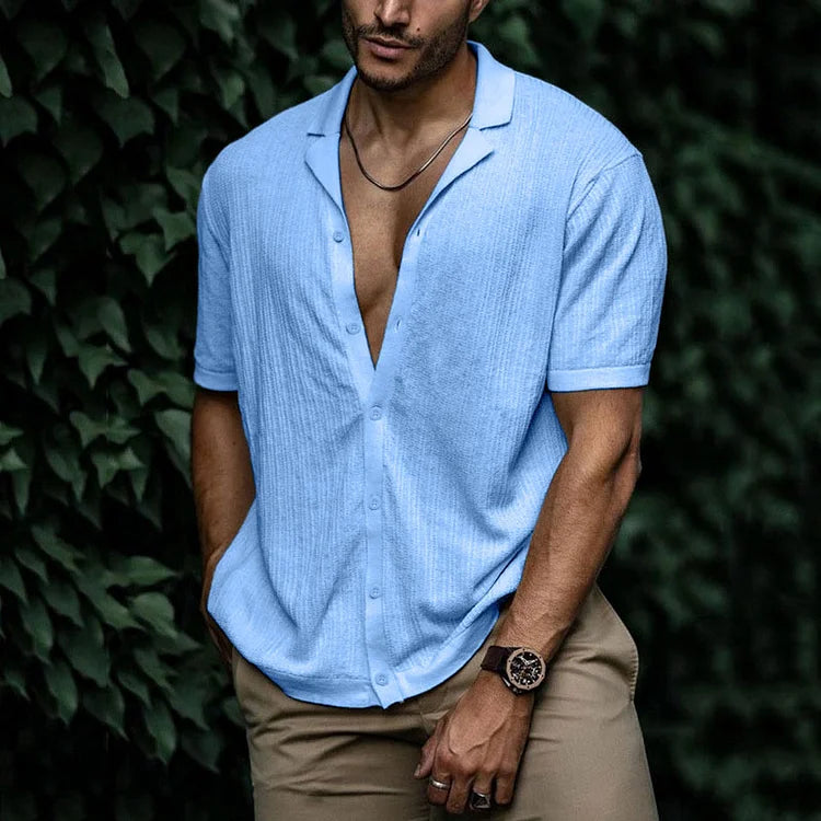 Brandon | Men Casual Short Sleeve Button Shirt