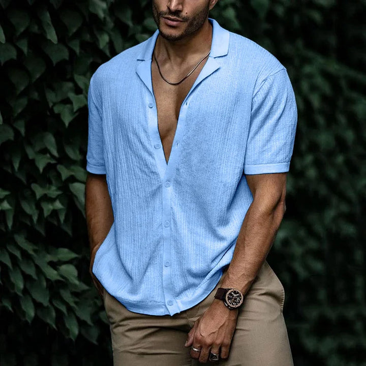 Brandon | Men Casual Short Sleeve Button Shirt