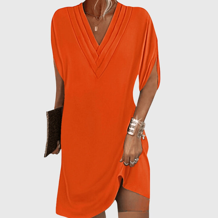 Freya | Womens V Neck Loose Mini Dress
