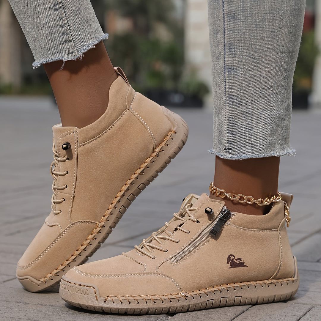 Clara | Women Spring Zip Up Walking Sneakers