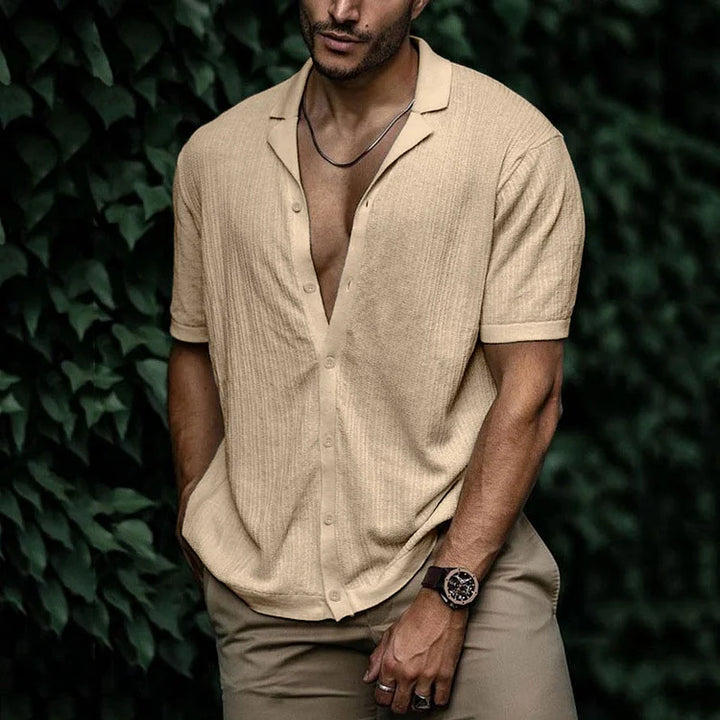 Brandon | Men Casual Short Sleeve Button Shirt