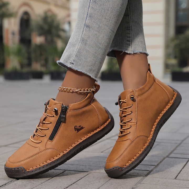 Clara | Women Spring Zip Up Walking Sneakers