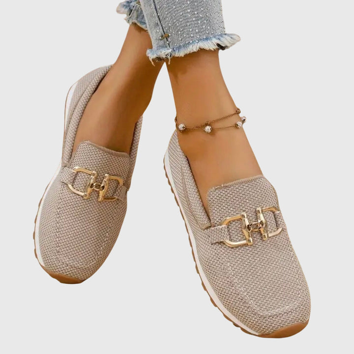 Audrey | Women’s Orthopedic Metal Accent Slip On Loafers