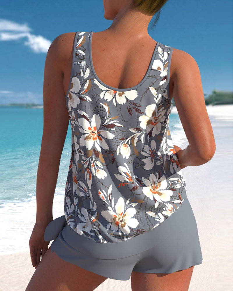 Violet | Women Summer Tankini Two Piece Swimsuit