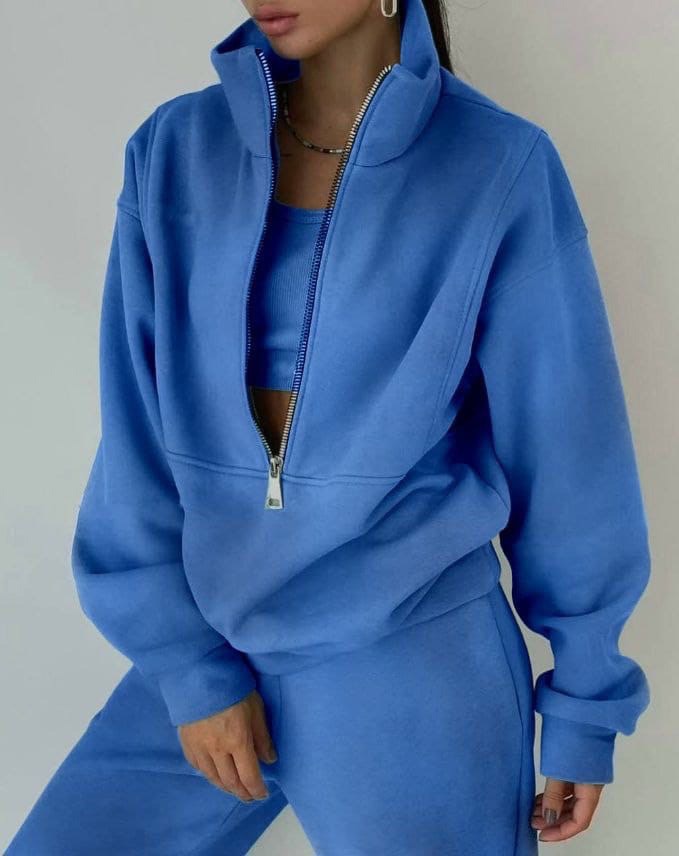 Alice | Women’s Modern Half Zip Sweatshirt and Jogger