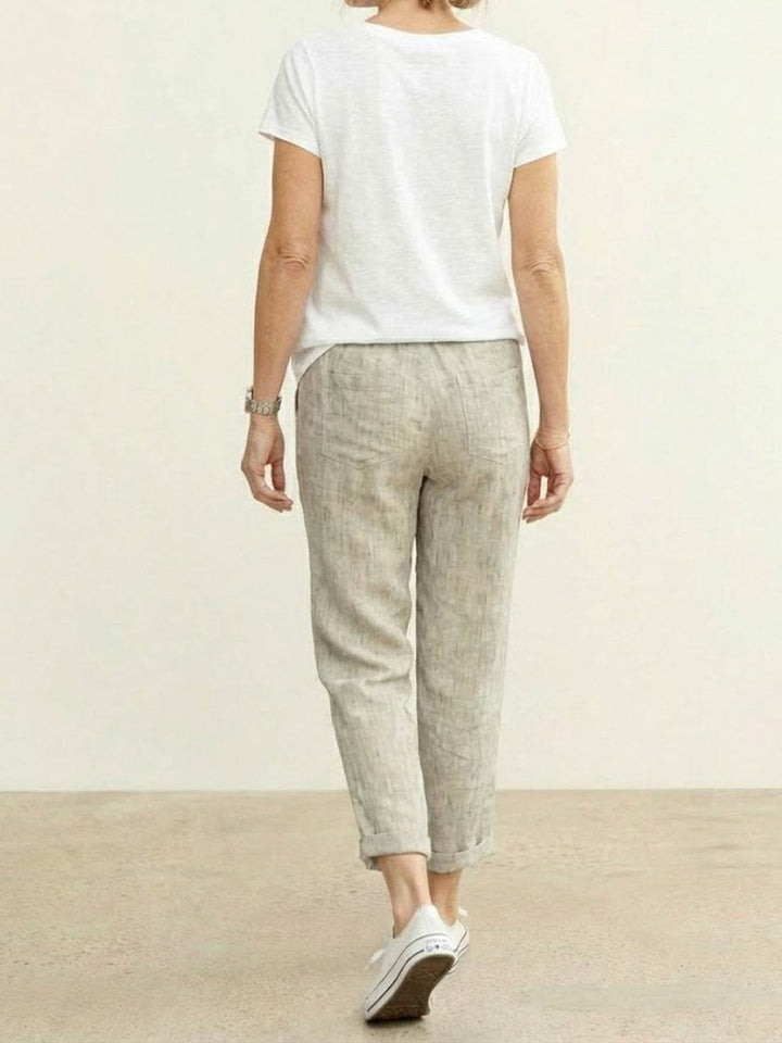 Emily | Women's Drawstring Waist Casual Slim Fit Pants