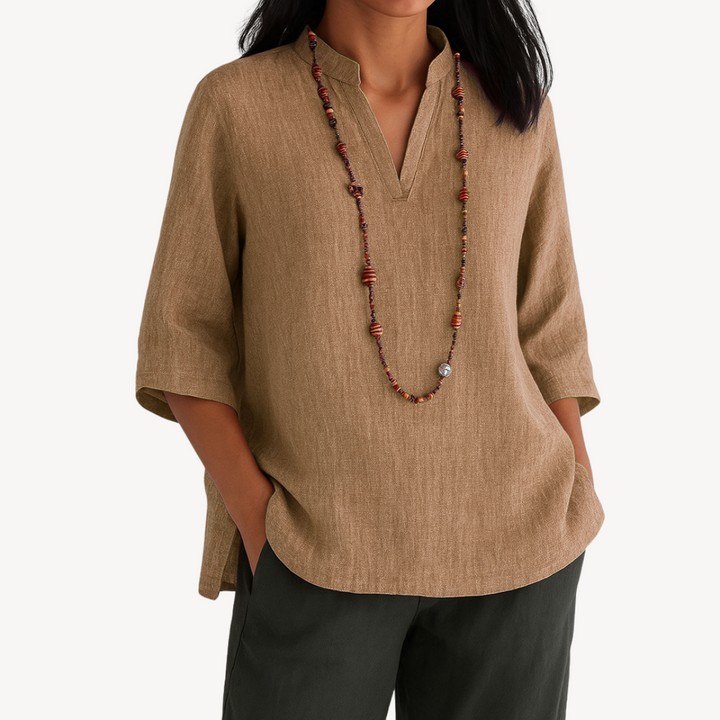 Emily | Women’s Casual Linen Tunic Top