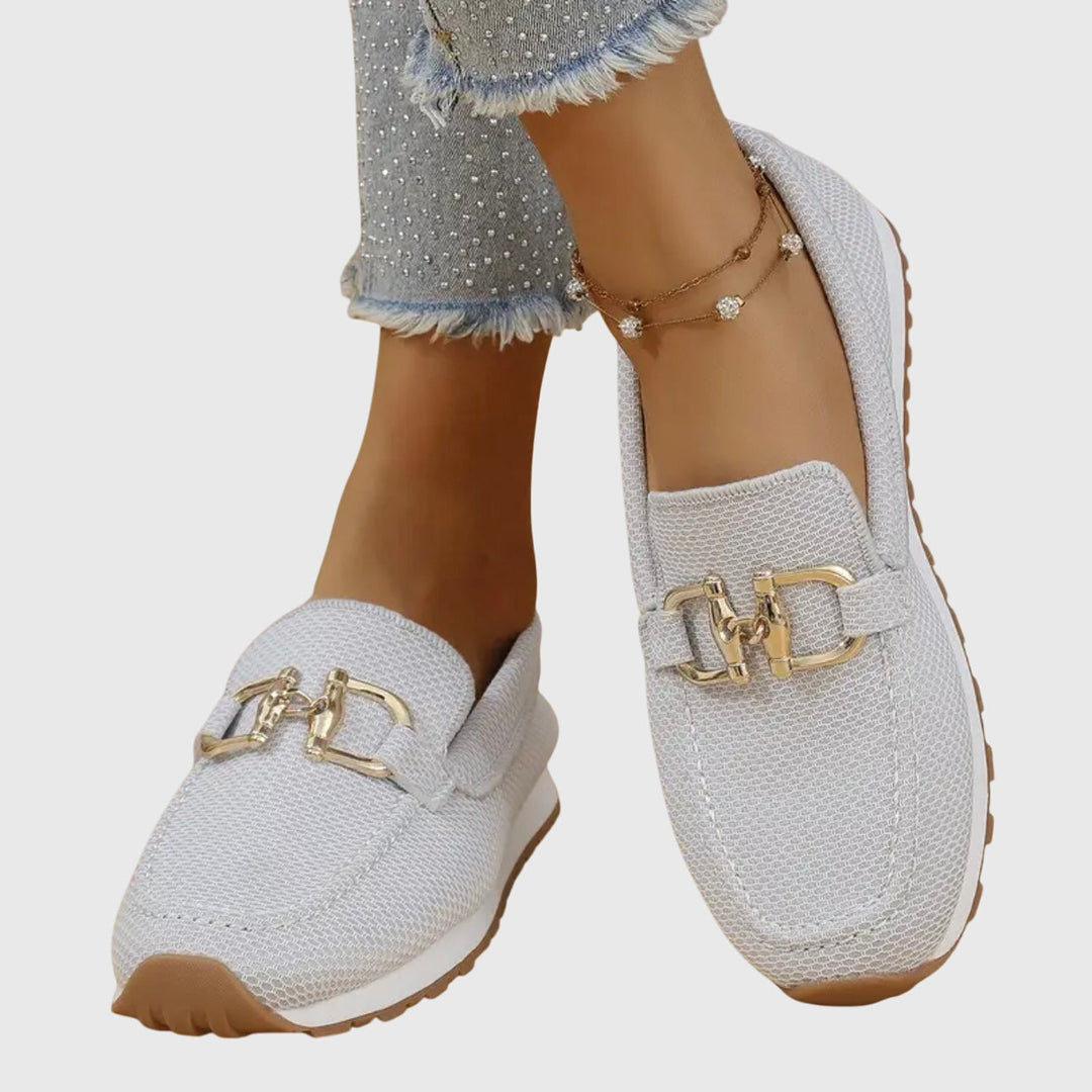 Audrey | Women’s Orthopedic Metal Accent Slip On Loafers