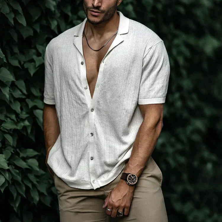 Brandon | Men Casual Short Sleeve Button Shirt