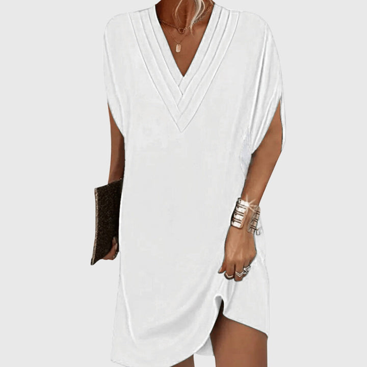 Freya | Womens V Neck Loose Mini Dress