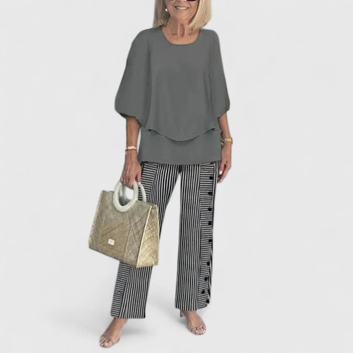 Anna | Women’s Printed Two Piece Pants Set