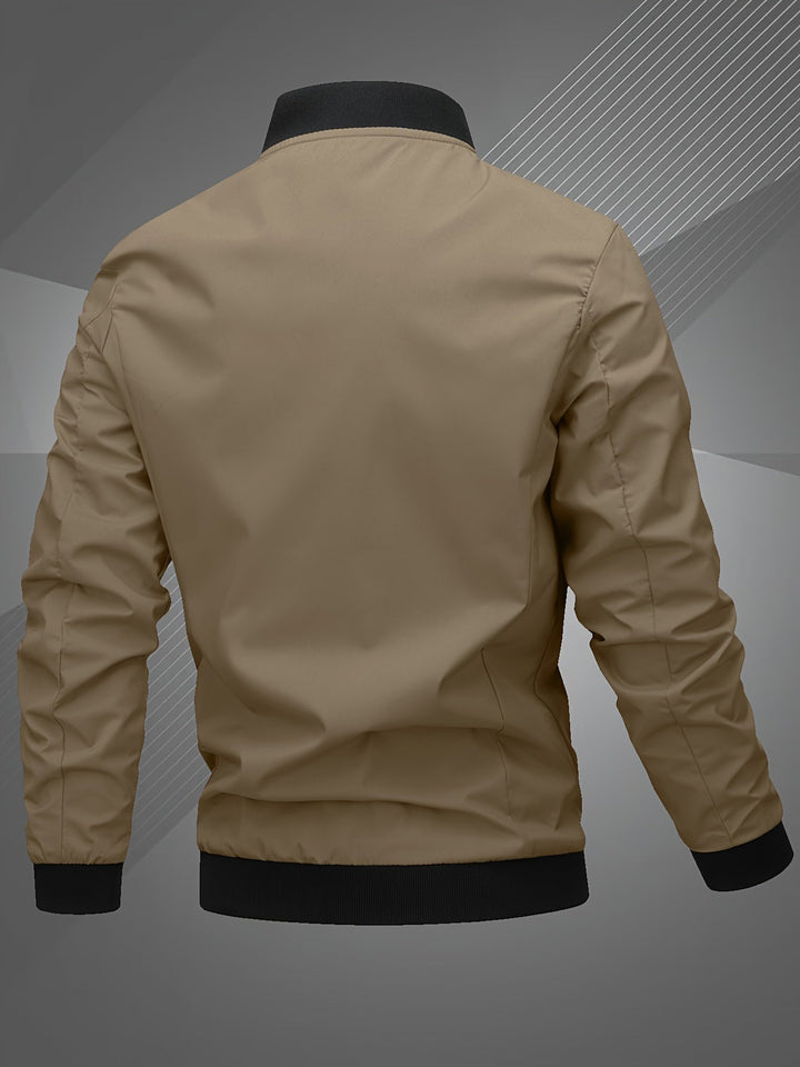 Samuel | Men's Stylish Zip-Up Bomber Jacket with Logo
