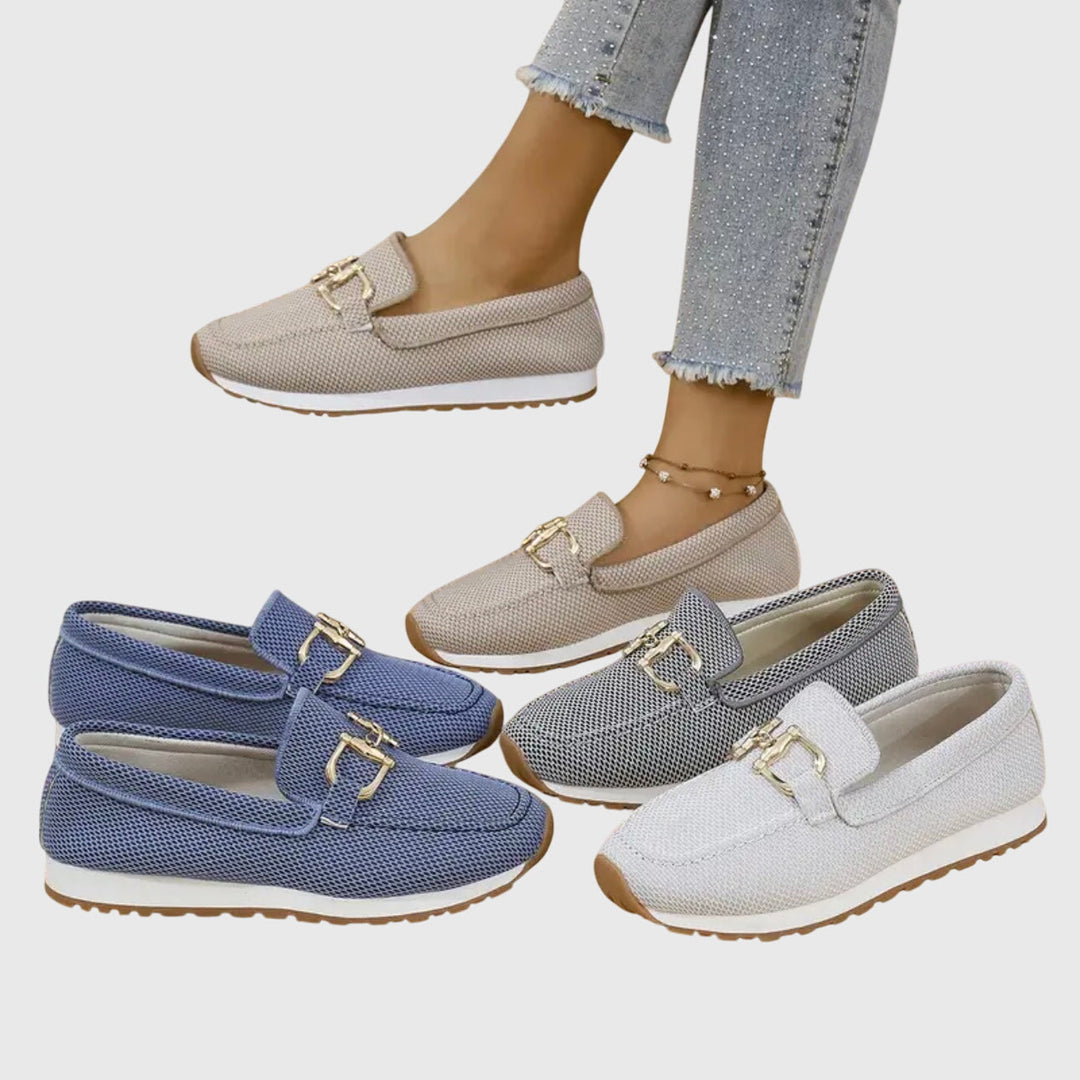 Audrey | Women’s Orthopedic Metal Accent Slip On Loafers