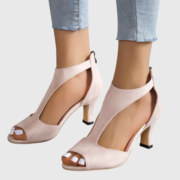 Anna | Women Spring Cutout Open Toe Heels