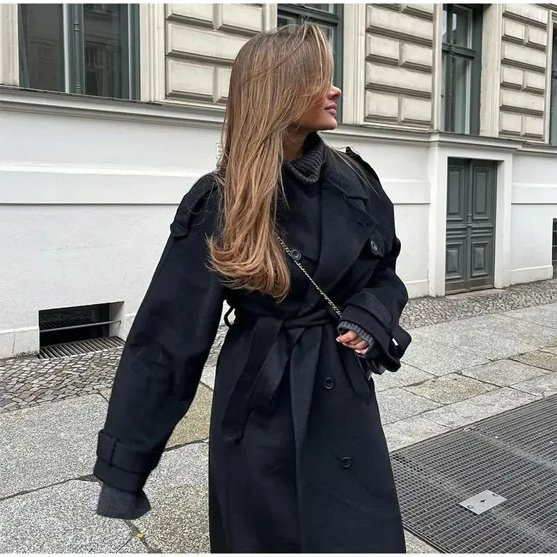 Elsie | Women's Double-Breasted Trench Coat