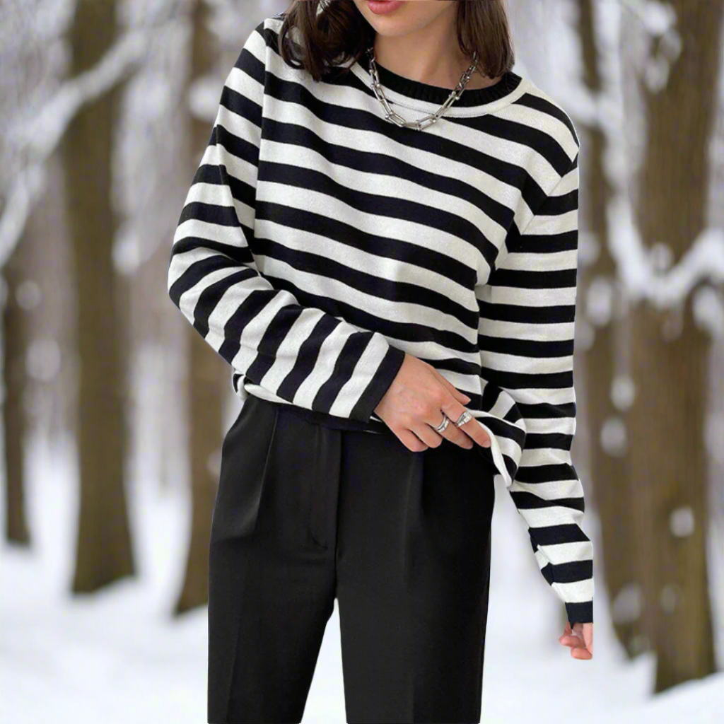 Clara | Women Spring Long Sleeve Striped Top
