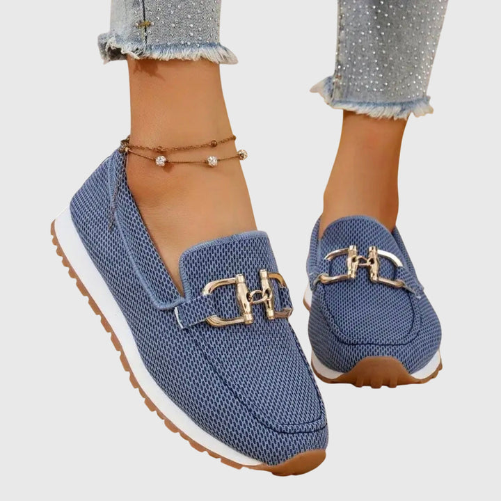 Audrey | Women’s Orthopedic Metal Accent Slip On Loafers