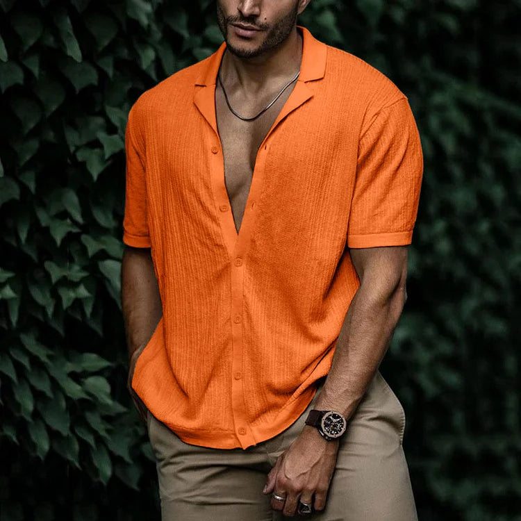 Brandon | Men Casual Short Sleeve Button Shirt
