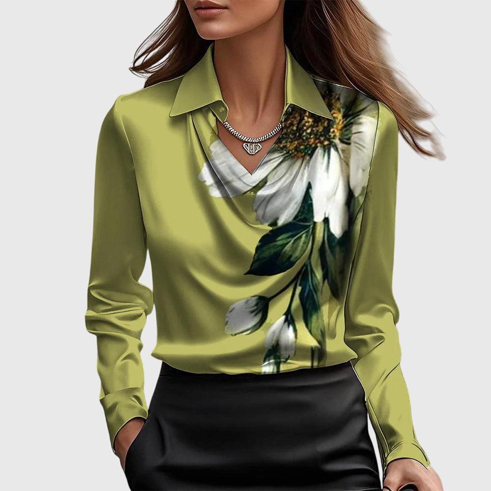 Poppy | Women’s Cowl Neck Long Sleeve Top