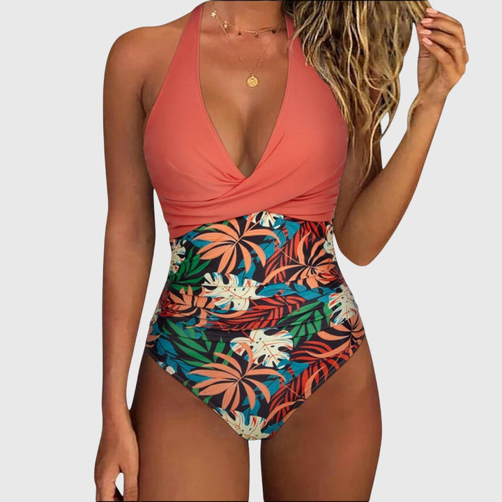 Julia | Women’s Florence V-Neck Floral Swimsuit
